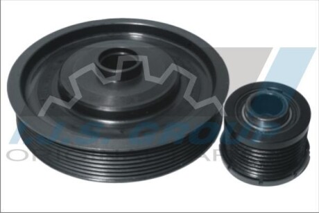 Шків колінвалу + шків генератора Renault Megane/Laguna 2.0 16V 02- (7PK) IJS GROUP 17-1031KIT