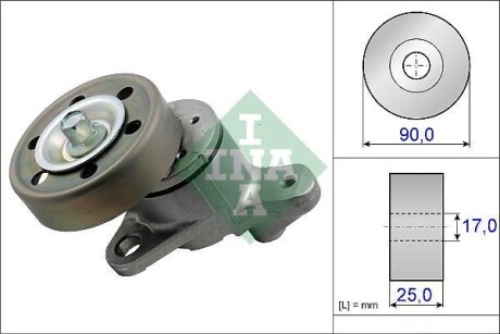 Натяжник ременя генератора Toyota Corolla/Rav4 2.0D 01-09 INA 534 0437 10 (фото 1)