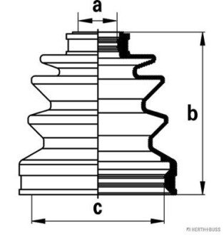 Пильовик ШРКШа Honda, Mazda, Mitsubishi JAKOPARTS J2884001