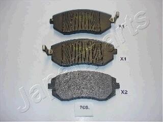 SUBARU гальмівні колодки передні Forester(SG) 2.0,2.0S 02- Impreza,Legacy JAPANPARTS PA-706AF