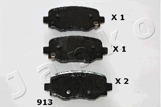 Колодки тормозные дисковые задние Jeep Renegade (14-), Compass (20-)/Fiat 500X (JAPKO 51913