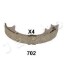 Колодки гальмівні барабанні задні Lexus RX (08-)/Mitsubishi Pajero IV (06-)/Subaru Tribeca (05-) JAPKO 55702 (фото 3)