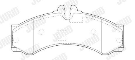 Колодки гальм.передн./задн Sprinter(4,6t) Jurid 2915309560