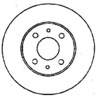 FIAT диск гальмівний передн.Doblo,Bravo, Marea,Alfa Romeo 155,Lancia 96-01 Jurid 561387JC