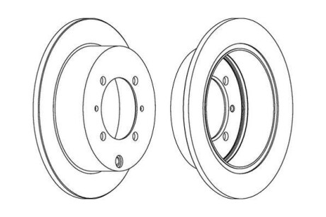 MITSUBISHI Диск гальмівний задній Galant,Lancer,Space Runner 92- Jurid 562018JC