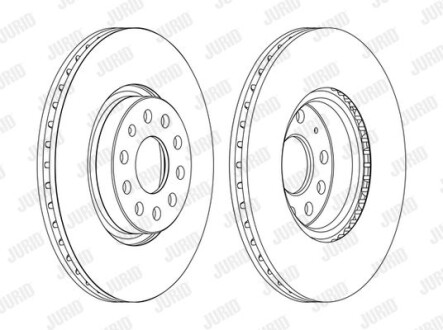 Диск гальмівний Jurid 562387JC-1