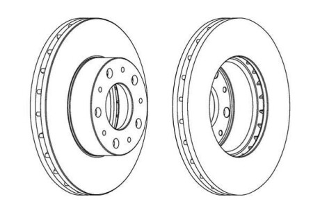 FIAT диск гальмівний передн. Ducato 06- (280*28) Jurid 562468JC