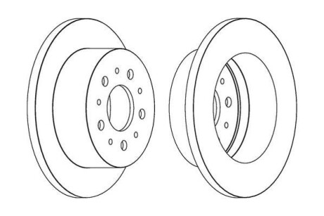 CITROEN диск гальмівний задн.Jumper,Fiat Ducato,Peugeot Boxer 06- Jurid 562526JC