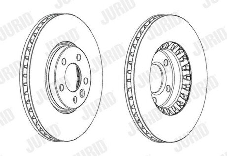 Диск гальмівний Jurid 562739JC-1