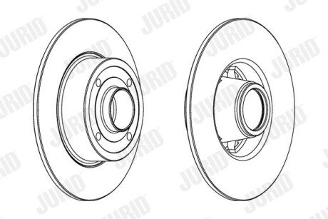 Диск гальмівний Jurid 562939JC-1