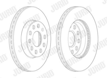 Диск гальмівний Jurid 562990JC-1