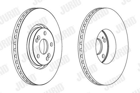 Диск гальмівний Jurid 563025JC-1