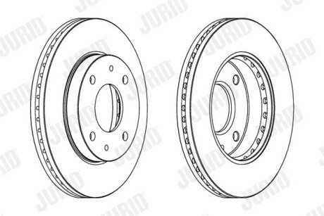 HYUNDAI диск гальмівний передній Sonata Jurid 563083JC