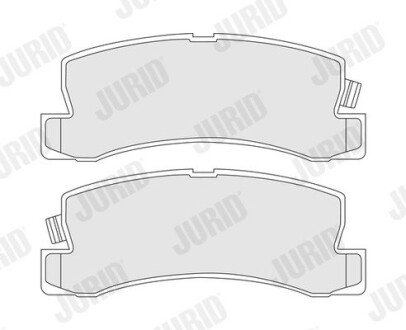 TOYOTA гальмівні колодки задн.Camry,Avensis,Carina II,E,Corolla,Lexus ES,RX Jurid 572188J (фото 1)