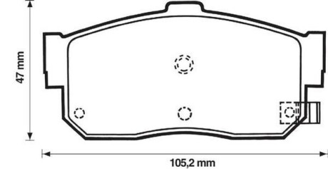 NISSAN гальмівні колодки задн. Almera 00- Maxima QX 00- Jurid 572376J