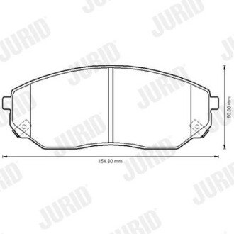 Колодки гальмівні дискові Jurid 572511J