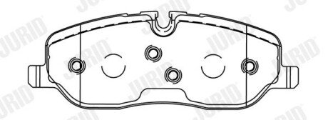 LANDROVER гальмівні колодки передні Discovery,Range Rover 04- Jurid 572521J