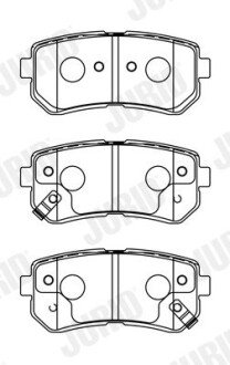 Гальмівні колод. задн. Kia Ceed, Rio, Hyundai Accent Jurid 572604J (фото 1)