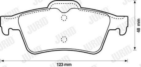 Колодки тормозные задние VECTRA 02- Jurid 573018J