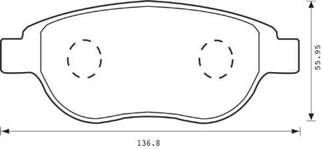 Гальмівні колодки, дискові Jurid 573031JC