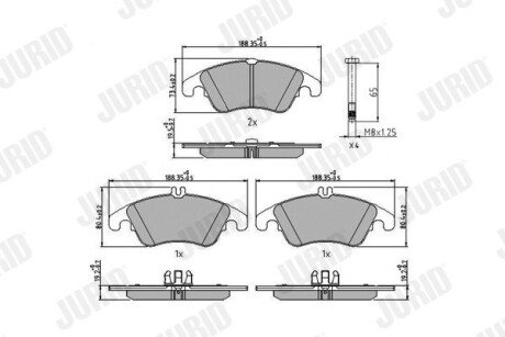 Колодки гальмівні дискові Jurid 573291J