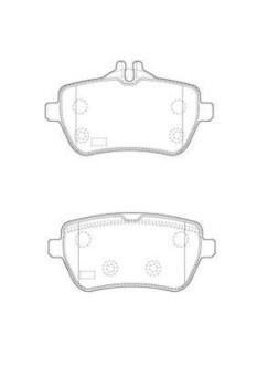 DB колодки гальмівні задн. W222 S-Class 13- Jurid 573451J