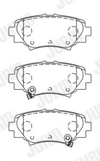 Колодки гальмівні дискові Jurid 573614J