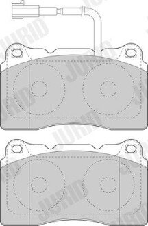 ALFA ROMEO гальмівні колодки перед. 147, 156, 159 Jurid 573637J (фото 1)