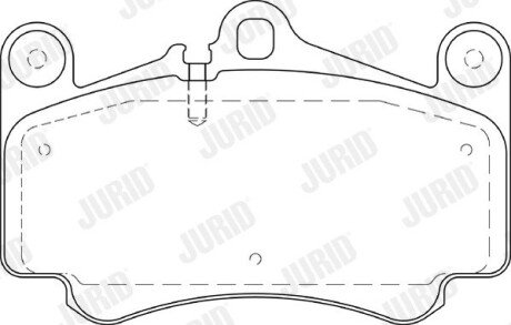 PORSCHE Колодки гальмівні передн. 911 3.6, 3.8, 4.0 01- Jurid 573645J