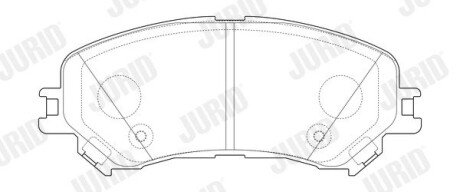 Колодки гальмівні дискові Jurid 573673J (фото 1)