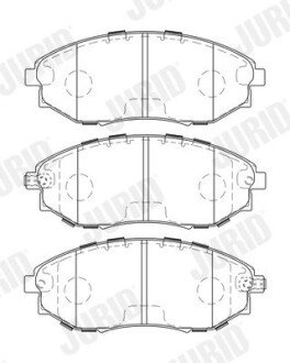 CHEVROLET гальмівні колодки передн. Epica 06- Jurid 573751J