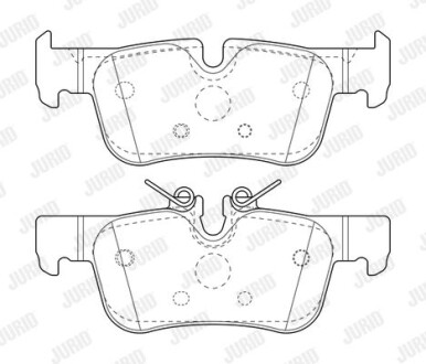 BMW Колодки гальмівні задні 2/X1/i3 13- Jurid 573767J