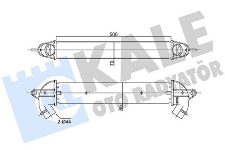 FIAT Інтеркулер Doblo 1.3/1.9JTD 01- Kale 157000