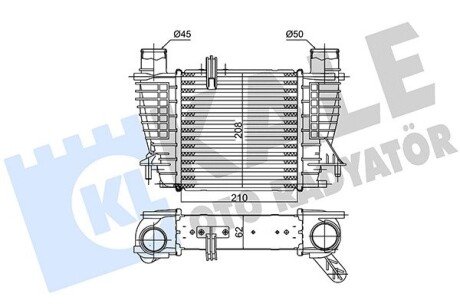 RENAULT Інтеркулер Clio III,Modus,Nissan Cube,Juke Note,NV200 1.5dCi 05- Kale 243400