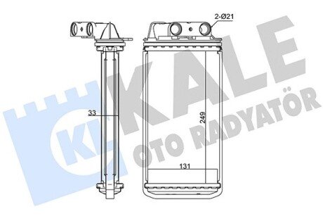 FIAT Радіатор опалення Palio,Strada 98- Kale 268600