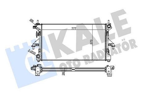 CITROEN радіатор охолодження Jumper,Peugeot Boxer 3.0HDI 06- Kale 305600