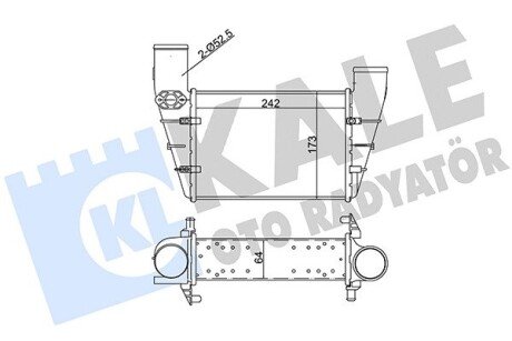 VW Інтеркулер Audi A4/6, Passat 1.8T/1.9TDI 97- Kale 341900