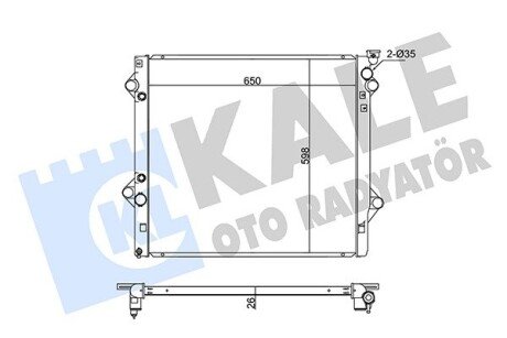 Радіатор охолодження Toyota Fj Cruiser, Land Cruiser Radiator OTO RADYATOR Kale 342180