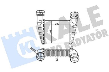 VW Інтеркулер Passat, Skoda SuperB I 1.9/2.0TDI 01- Kale 342700