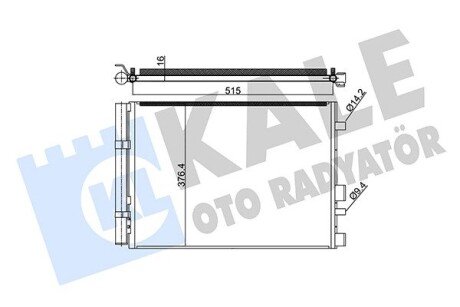 HYUNDAI Радіатор кондиціонера (конденсатор) i20 1.1/1.4CRDi 12- Kale 342990