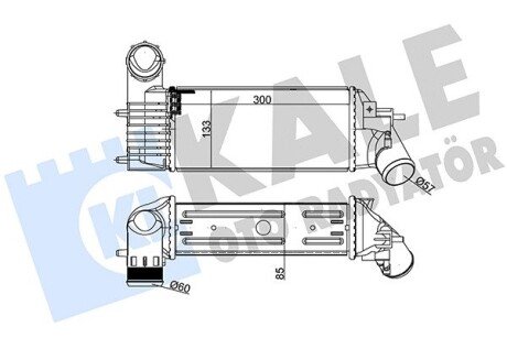 CITROEN Інтеркулер C5 I,II,Peugeot 406,607 2.0/2.2HDI Kale 343600