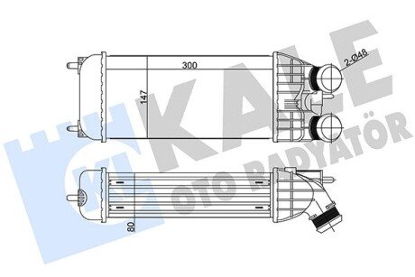 CITROEN Интеркулер C-Elysee,C3 Aircross,C3 II,III,C3 Picasso,Cactus,DS3,Peugeot 301,208,2008 1.2/1.6HDI Kale 344600