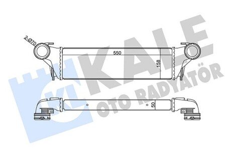 BMW інтеркулер X5 E53 3.0d 03- Kale 344845 (фото 1)