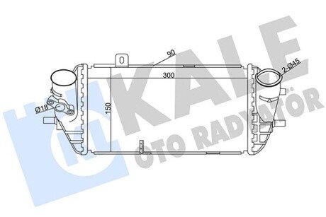 HYUNDAI Інтеркулер Elantra,i20/30,Kia Ceed,Rio III,Soul 1.1/1.6CRDi Kale 344950 (фото 1)