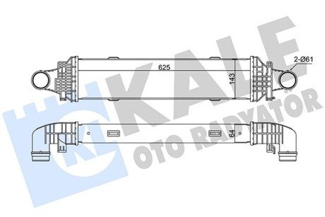 DB Інтеркулер W204/212 09- Kale 345015