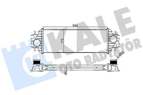 RENAULT Інтеркулер Trafic II, Opel Vivaro, Nissan Primastar 1.9dCi 01- Kale 345045