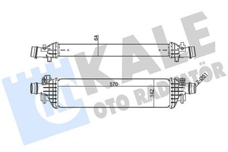 OPEL Інтеркулер Mokka, Chevrolet Tracker 1.3/1.7CDTI 12- Kale 345070