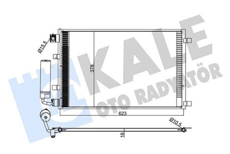 Радіатор кондиціонера Nissan Qashqai, Qashqai +2 OTO RADYATOR Kale 345265