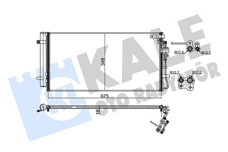 Радіатор кондиціонера Kia Carens III OTO RADYATOR Kale 345475