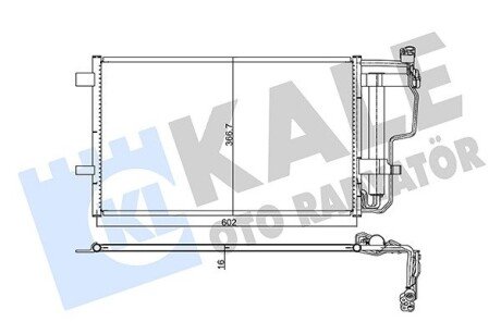 MAZDA Радіатор кондиціонера (конденсатор) Mazda 3 1.6/2.2 08- Kale 345490